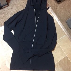 lululemon black zip up jacket- amazing condition